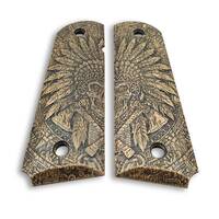1911 Full-Size Maple Grips - War Chief / Hand-painted