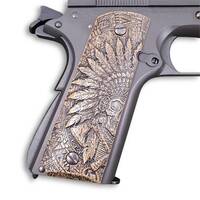 1911 Full-Size Maple Grips - War Chief / Hand-painted