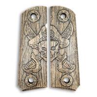 1911 full-size maple grips - Pirate Classic / hand-painted