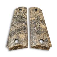 1911 Full-Size Maple Grips - Matthew 5:38 / Hand-painted