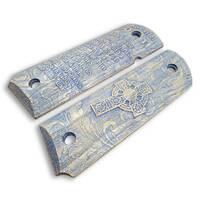 1911 Full-Size Maple Grips - Revelation 19:11 Azure / Hand-painted1911 Full-Size Maple Grips - Revelation 19:11 Azure / Hand-painted