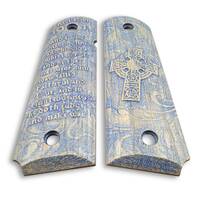 1911 Full-Size Maple Grips - Revelation 19:11 Azure / Hand-painted