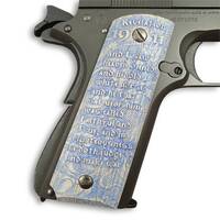 1911 Full-Size Maple Grips - Revelation 19:11 Azure / Hand-painted