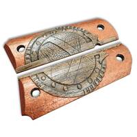 1911 Full-Size Maple Grips - Spartan Shield / Hand-painted