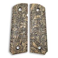 1911 full-size maple grips - Wild Thickets / hand-painted
