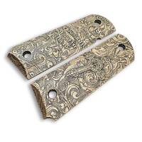 1911 Full-Size Maple Grips - Exodus 22:18 / Hand-painted