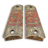 1911 Full-Size Maple Grips - Occult Symbol / Hand-painted