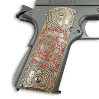 1911 Full-Size Maple Grips - Occult Symbol / Hand-painted