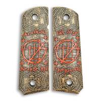 1911 full-size maple grips - Occult Symbol / hand-painted