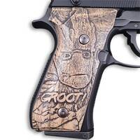 Beretta 92 Full-Size Maple Grips - I Am Groot! / Hand-painted