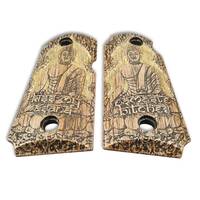 Kimber Micro 9 Maple Grips - Bad Buddha / Hand-painted