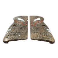 Browning Hi-Power Maple Grips - Venom / Hand-painted