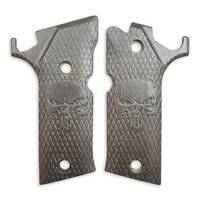 Beretta 92X Performance maple grips - Punisher Black / hand-painted