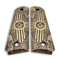 1911 Full-Size Maple Grips - Crypt / Hand-painted