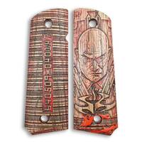 1911 full-size maple grips - Hitman Code / hand-painted
