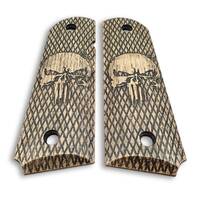 1911 Full-Size Maple Grips - Punisher / Hand-painted