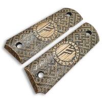 1911 Full-Size Maple Grips - Rune Fehu / Hand-painted