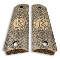1911 Full-Size Maple Grips - Rune Raido / Hand-painted