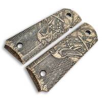 1911 Full-Size Maple Grips - Swallows / Hand-painted