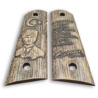 1911 Full-Size Magwell Maple Grips - Atatürk / Hand-painted