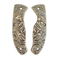 Celtic Heart Clip Down - Spyderco Tenacious Knife Scales by Svechnikov Knives