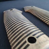 AR-15 Indian Creek Grip Adapter Grips - Stripes / Hand-painted