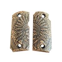 Kimber Micro 9 maple grips - War Chief / hand-painted