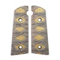 Hudson H9 maple grips - Katana Gold / hand-painted