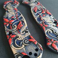 Japanese Maple - Spyderco Para Military 2 Knife Scales by Svechnikov Knives