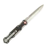 Mr Blade Ferat maple handle scales - Crack Black / hand-painted