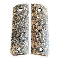 1911 full-size maple grips - Revelation 19:11 / hand-painted