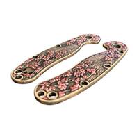 Ontario RAT-2 maple handle scales - Sakura / hand-painted