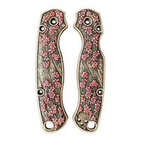 Sakura - Spyderco Para Military 2 Left Handed Knife Scales by Svechnikov Knives