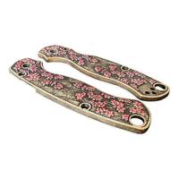 Sakura - Spyderco Para Military 2 Left Handed Knife Scales by Svechnikov Knives