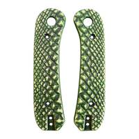 Snake Skin Green - Knafs Lander Knife Scales by Svechnikov Knives