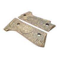Beretta 92S Maple Grips - St Archangel Raphael / Hand-painted
