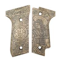 Beretta 92S maple grips - St Archangel Raphael / hand-painted
