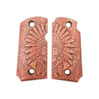Kimber Micro 9 maple grips - War Chief Cherry / hand-painted