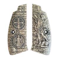 Archangel Michael X Saint Benedict Medal - CZ 75, 75B, 75BD, 85, SP-01, SP-01 Shadow Grips