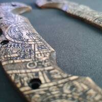 Aztec - Cold Steel Voyager Extra Large Knife Scales by Svechnikov Knives