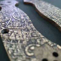Aztec - Spyderco Para Military 2 Knife Scales by Svechnikov Knives