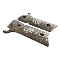 Beretta 92XI, 92GTS Maple Grips - Charcoal Medallion / Hand-painted