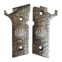 Beretta 92XI, 92GTS maple grips - Charcoal Medallion / hand-painted
