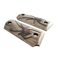 Kimber Micro 9 Maple Grips - Black Widow / Hand-painted