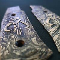 Laugo Arms Alien Maple Grips - Mythosaur Skull / Hand-painted