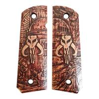 Mythosaur Skull Cherry - 1911 Full Size Government Grips