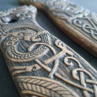 Celtic Gates (3169) - Terävä Skrama 200 Knife Scales by Svechnikov Knives