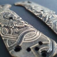Celtic Heart - Benchmade Grizzly Creek 15060-2 Knife Scales by Svechnikov Knives
