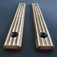M-LOK Rail 120 mm maple panels - Stripes / hand-painted