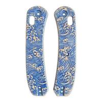 Knafs Lander 2 maple handle scales - Japan Wave / hand-painted